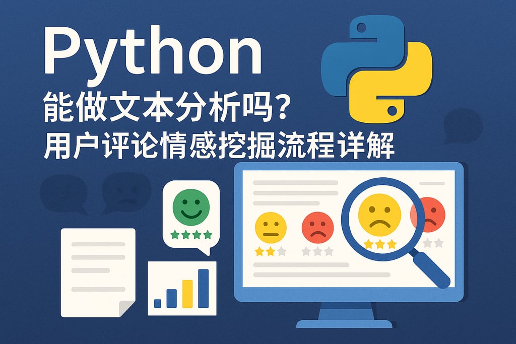 Python能做文本分析吗？用户评论情感挖掘流程详解