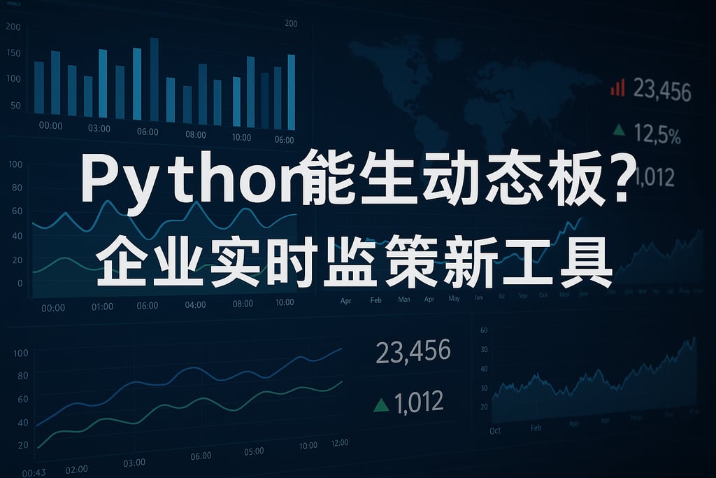 Python能生成动态看板吗？企业实时监控决策新工具