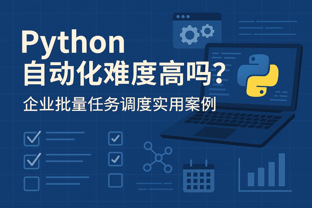 Python自动化难度高吗？企业批量任务调度实用案例