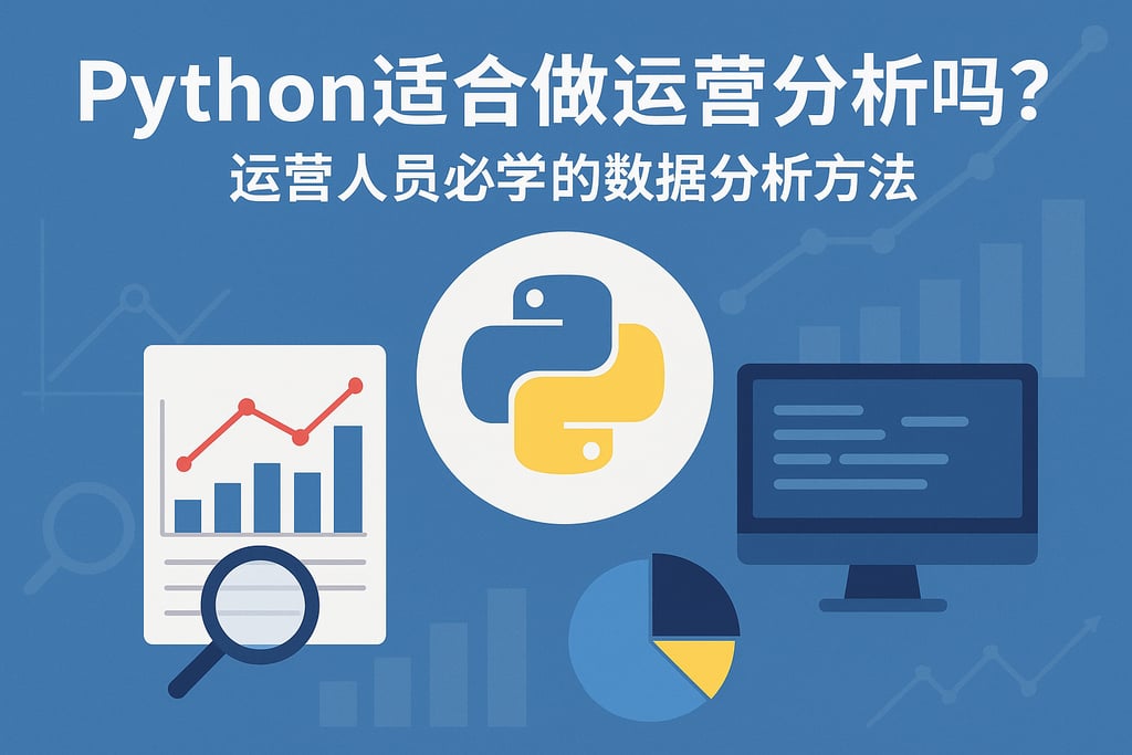 Python适合做运营分析吗？运营人员必学的数据分析方法