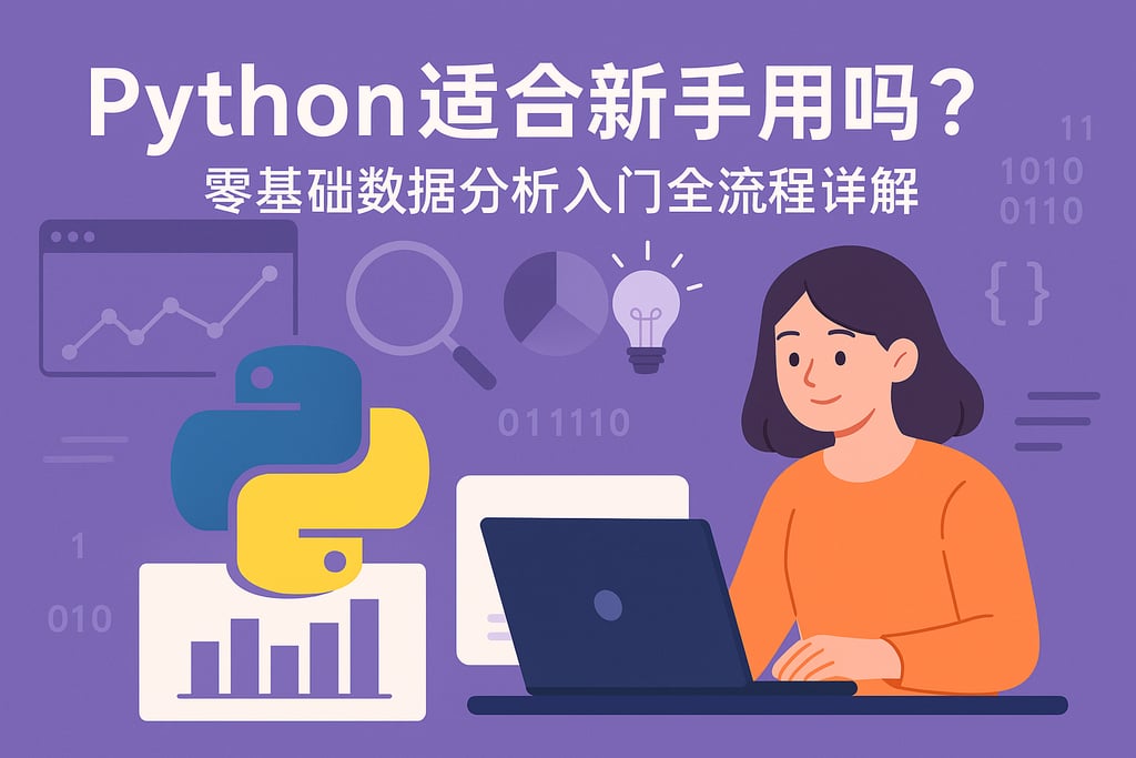 Python适合新手用吗？零基础数据分析入门全流程详解