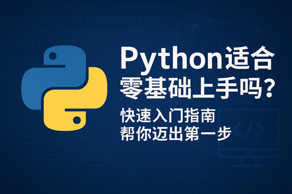 Python适合零基础上手吗？快速入门指南帮你迈出第一步
