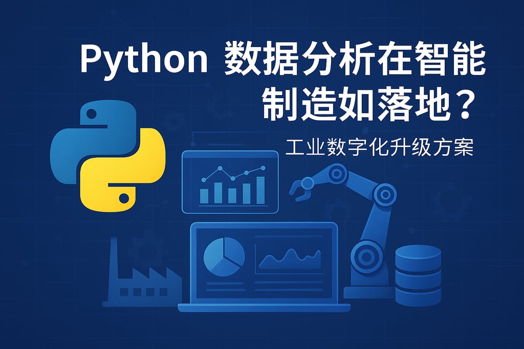 python数据分析在智能制造如何落地？工业数字化升级方案