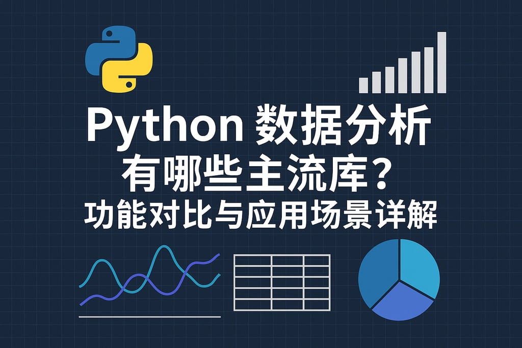 python数据分析有哪些主流库？功能对比与应用场景详解