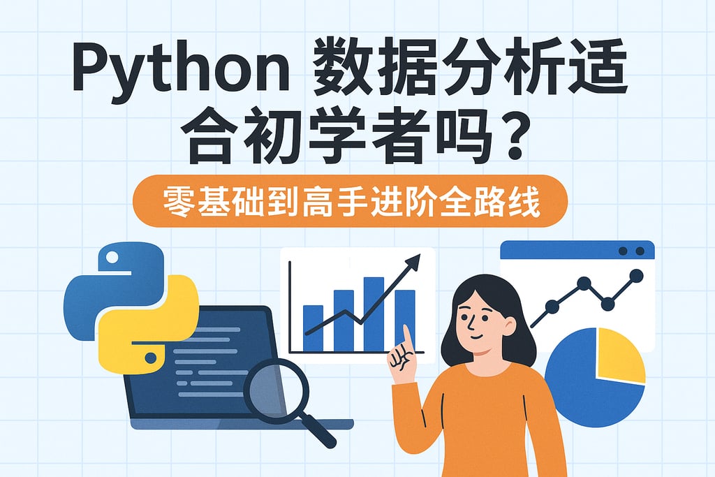 python数据分析适合初学者吗？零基础到高手进阶全路线