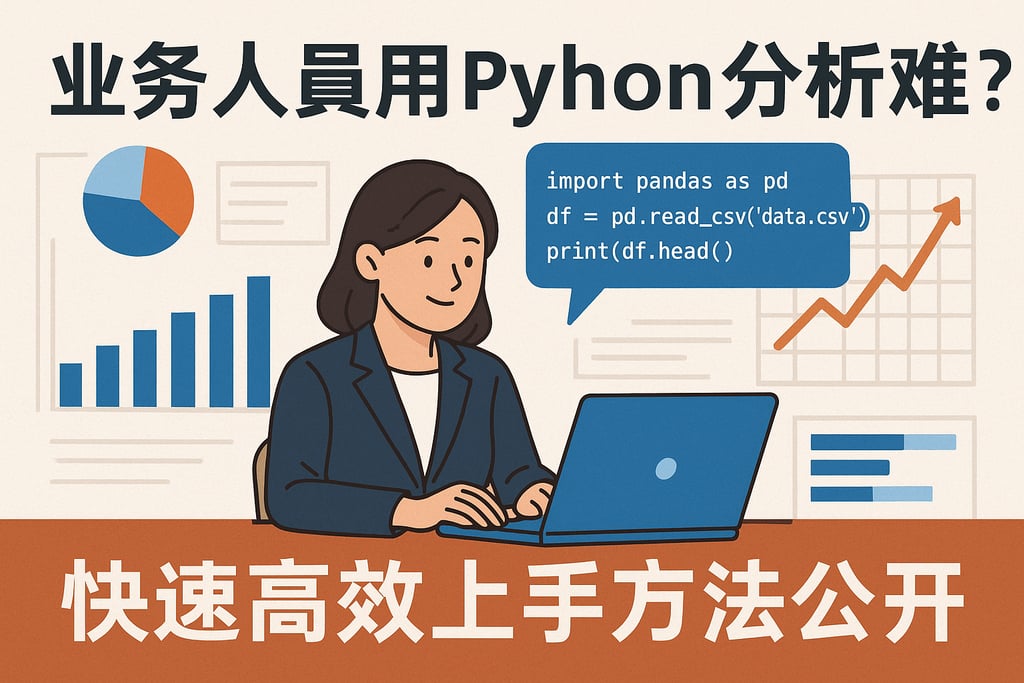 业务人员用Python分析难吗？快速高效上手方法公开
