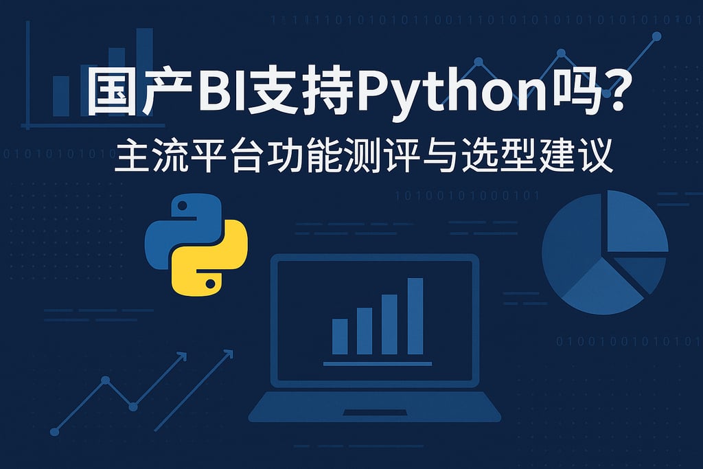 国产BI支持Python吗？主流平台功能测评与选型建议