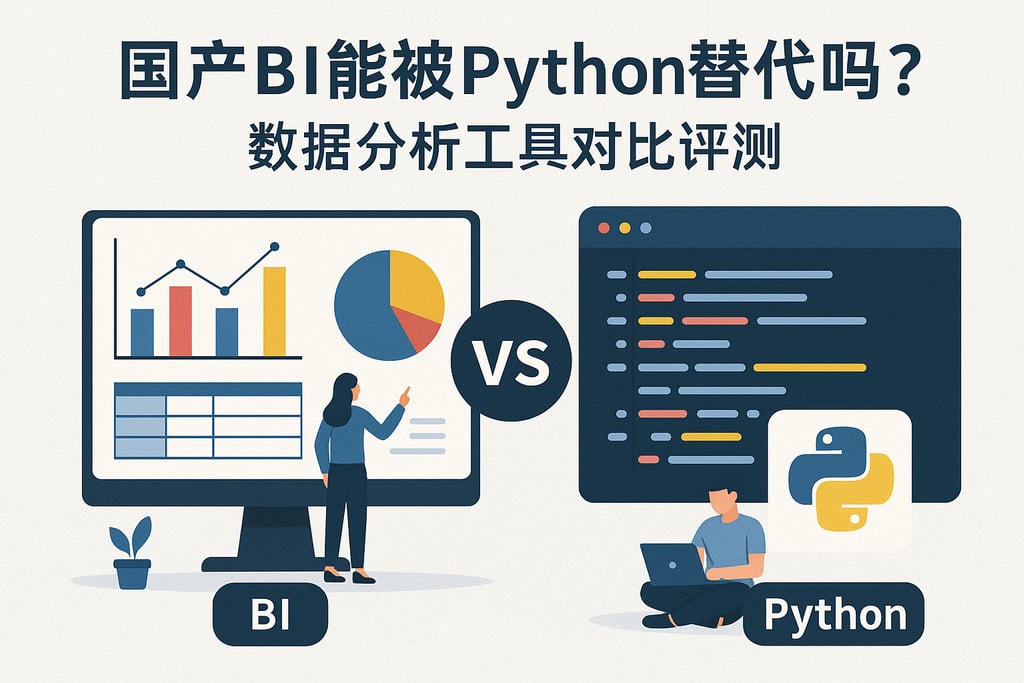 国产BI能被Python替代吗？数据分析工具对比评测