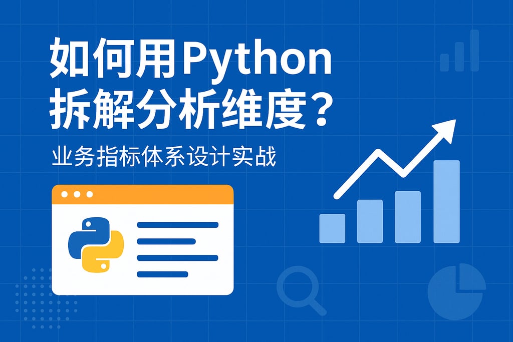 如何用Python拆解分析维度？业务指标体系设计实战