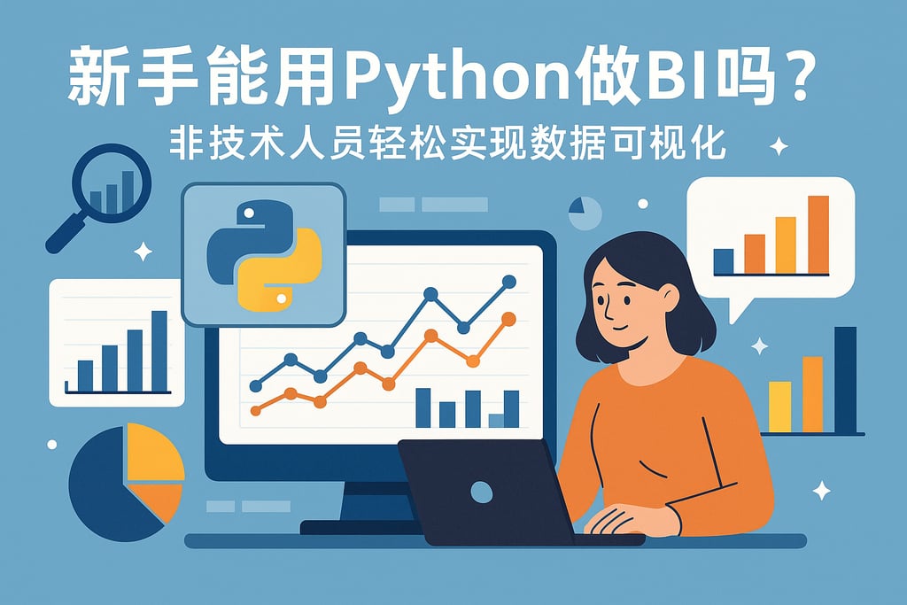 新手能用Python做BI吗？非技术人员轻松实现数据可视化
