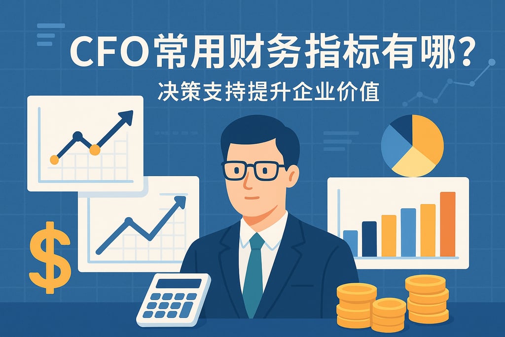 CFO常用财务指标有哪些？决策支持提升企业价值