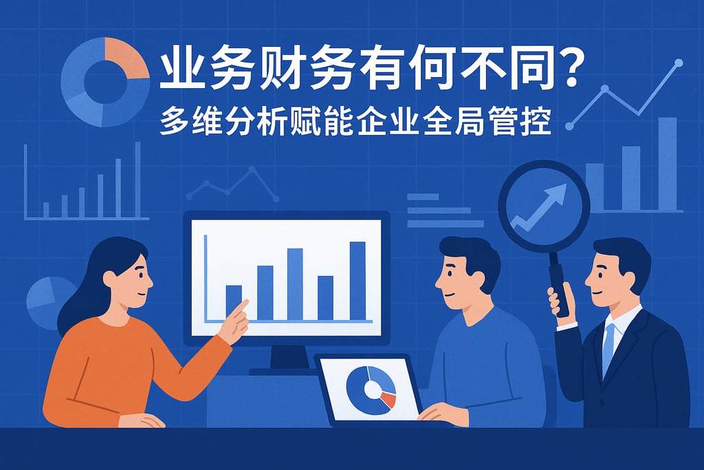 业务财务有何不同？多维分析赋能企业全局管控