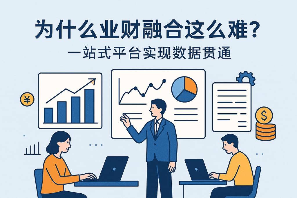 业财融合为什么这么难？一站式平台实现数据贯通