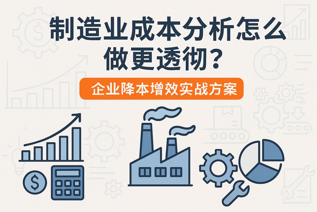 制造业成本分析怎么做更透彻？企业降本增效实战方案
