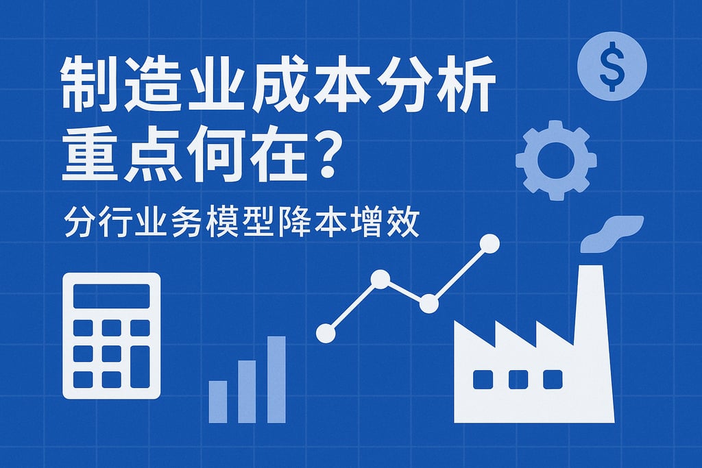制造业成本分析重点何在？分行业务模型降本增效