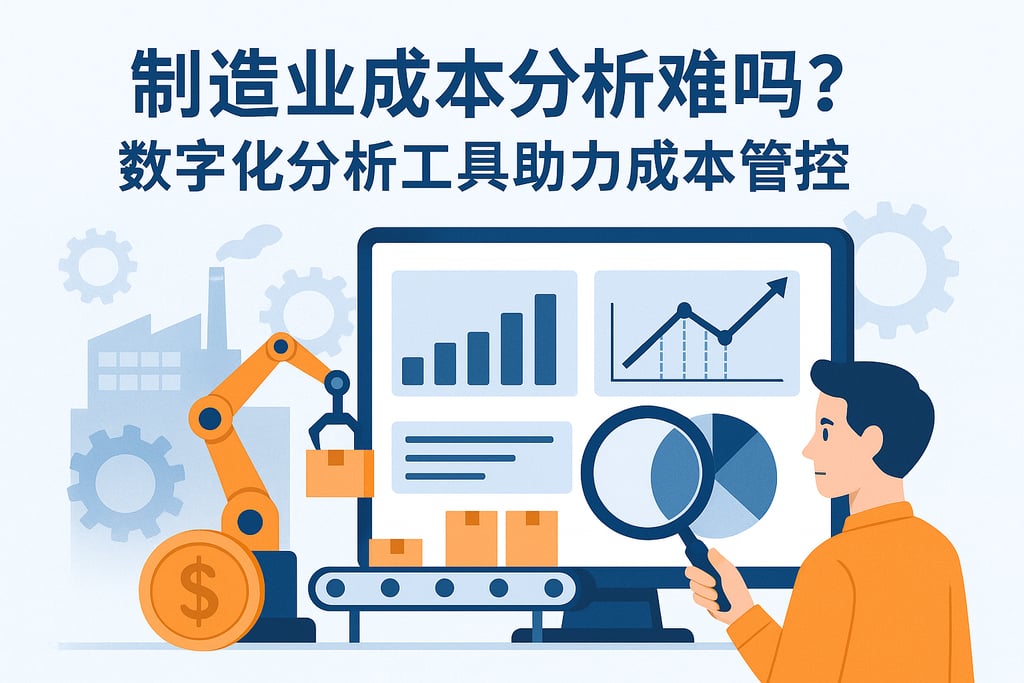 制造业成本分析难吗？数字化分析工具助力成本管控