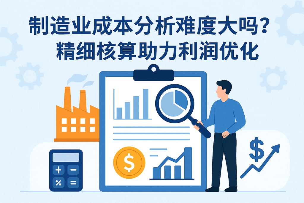 制造业成本分析难度大吗？精细核算助力利润优化