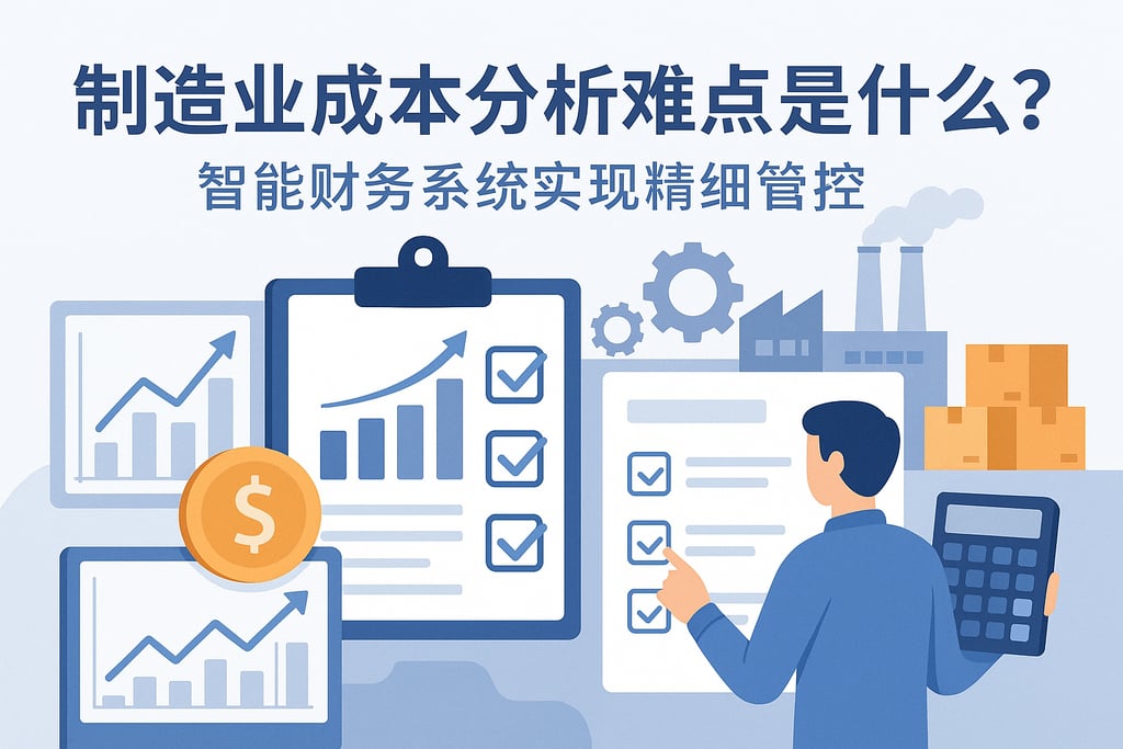制造业成本分析难点是什么？智能财务系统实现精细管控