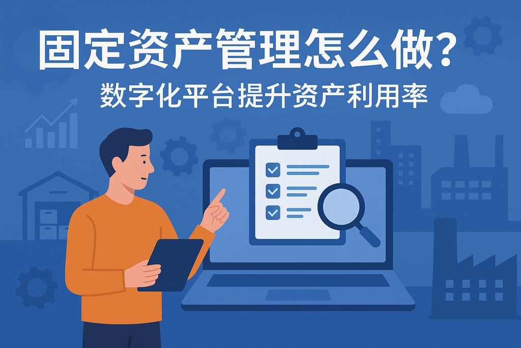固定资产管理怎么做？数字化平台提升资产利用率