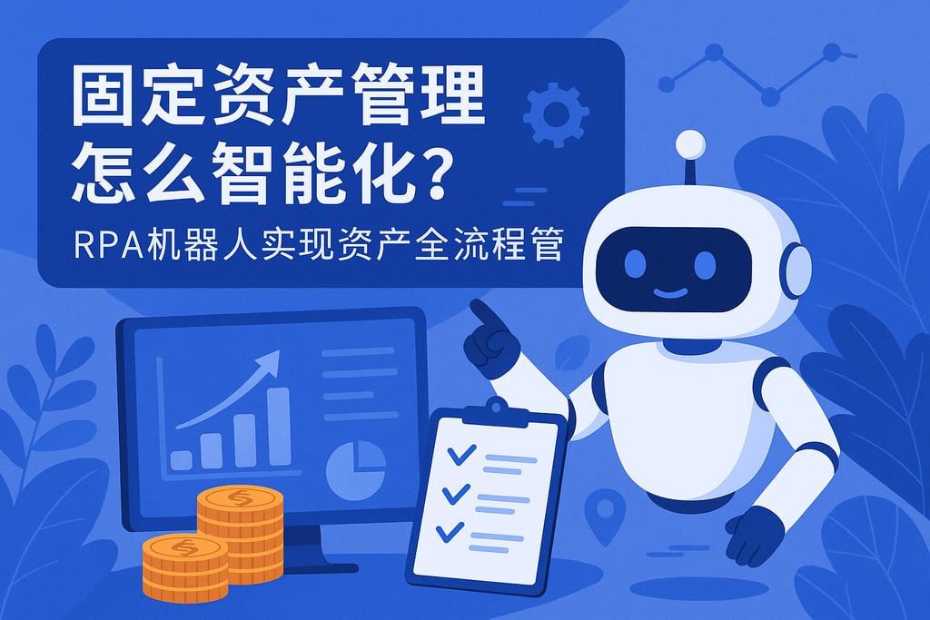 固定资产管理怎么智能化？RPA机器人实现资产全流程管控