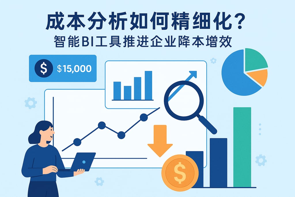 成本分析如何精细化？智能BI工具推进企业降本增效