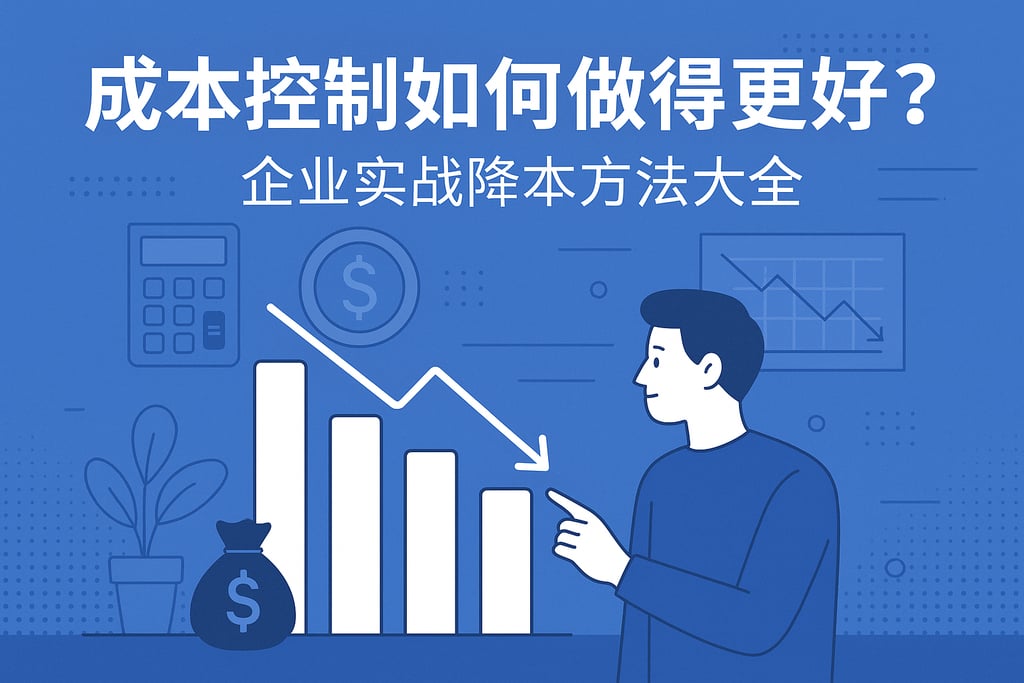 成本控制如何做得更好？企业实战降本方法大全