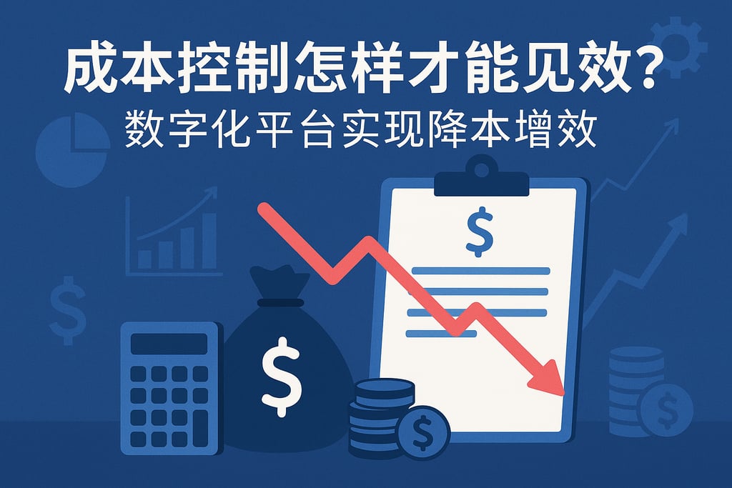 成本控制怎样才能见效？数字化平台实现降本增效