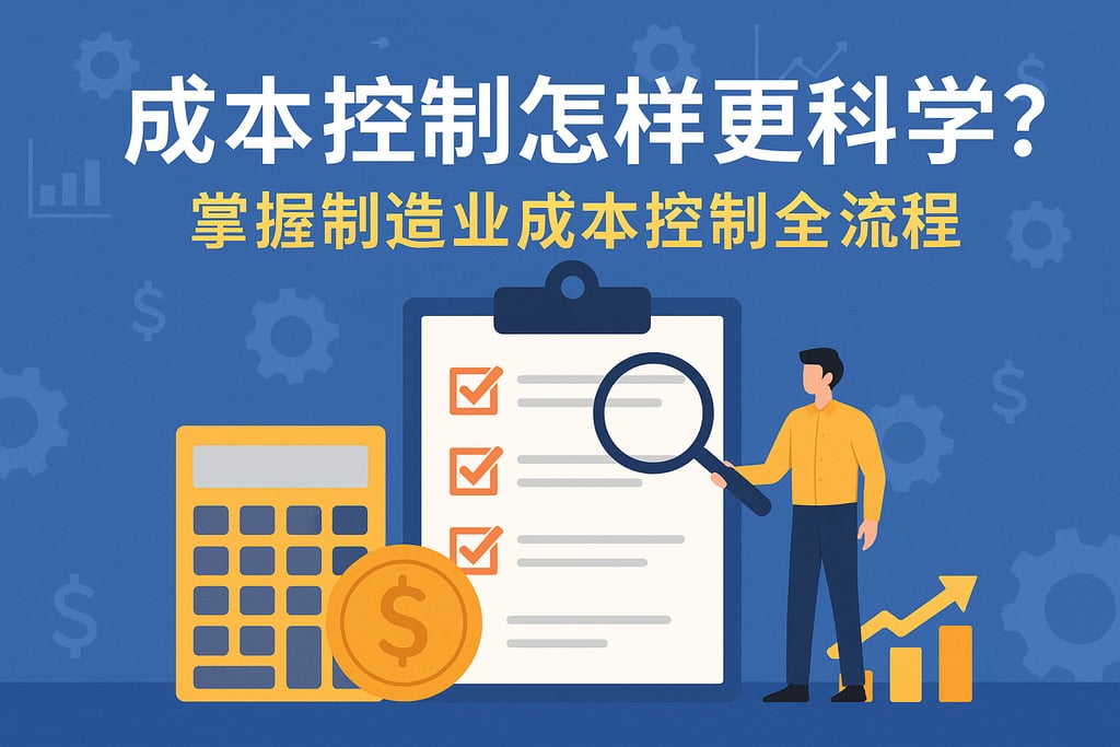 成本控制怎样更科学？掌握制造业成本控制全流程