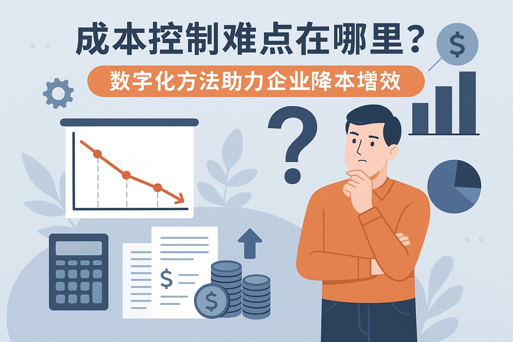 成本控制难点在哪里？数字化方法助力企业降本增效