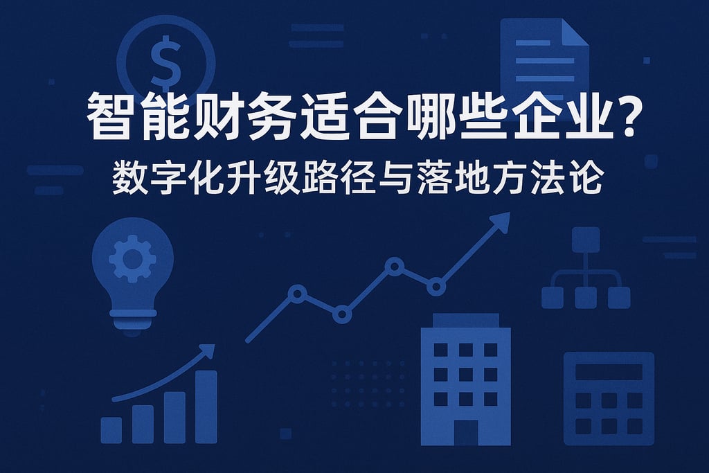 智能财务适合哪些企业？数字化升级路径与落地方法论