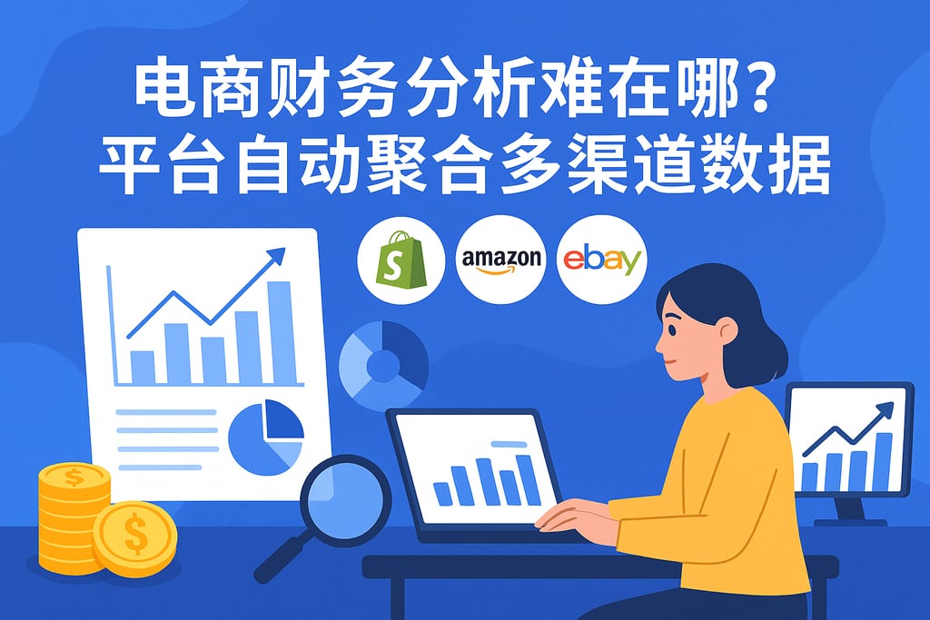 电商财务分析难在哪？平台自动聚合多渠道数据
