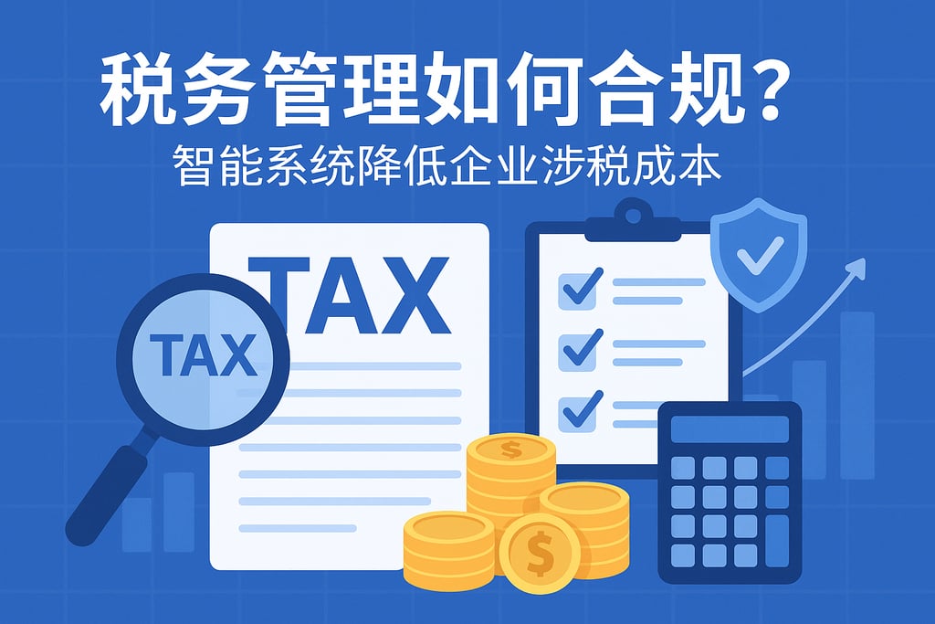 税务管理如何合规？智能系统降低企业涉税成本