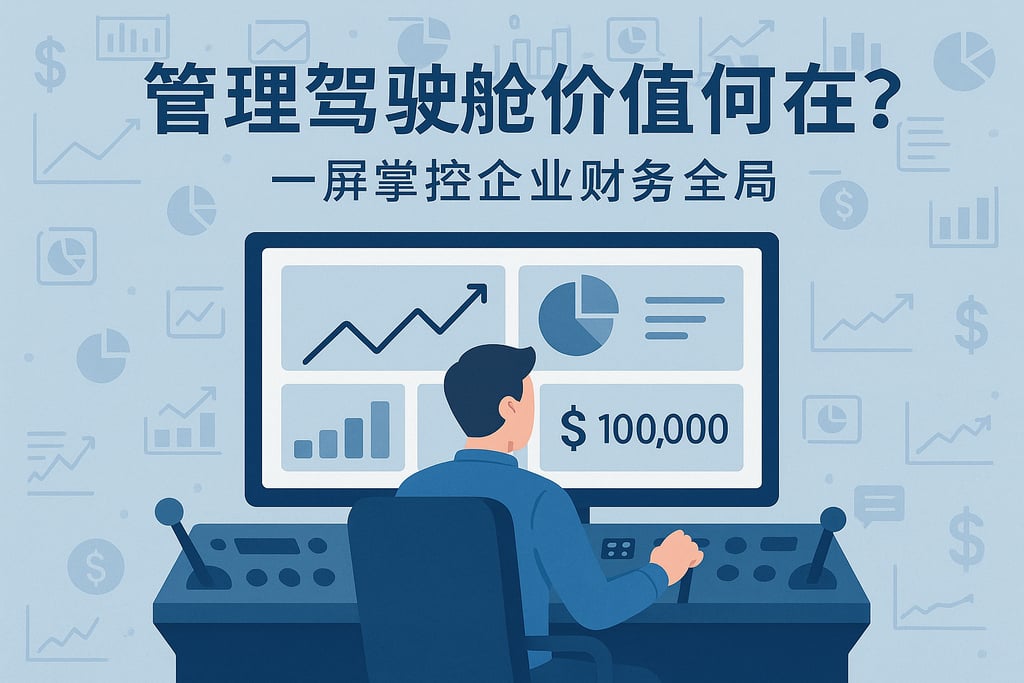 管理驾驶舱价值何在？一屏掌控企业财务全局