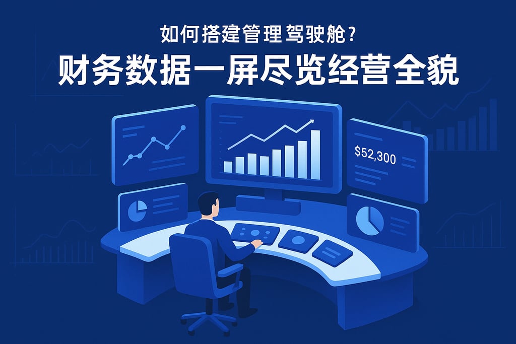 管理驾驶舱如何搭建？财务数据一屏尽览经营全貌