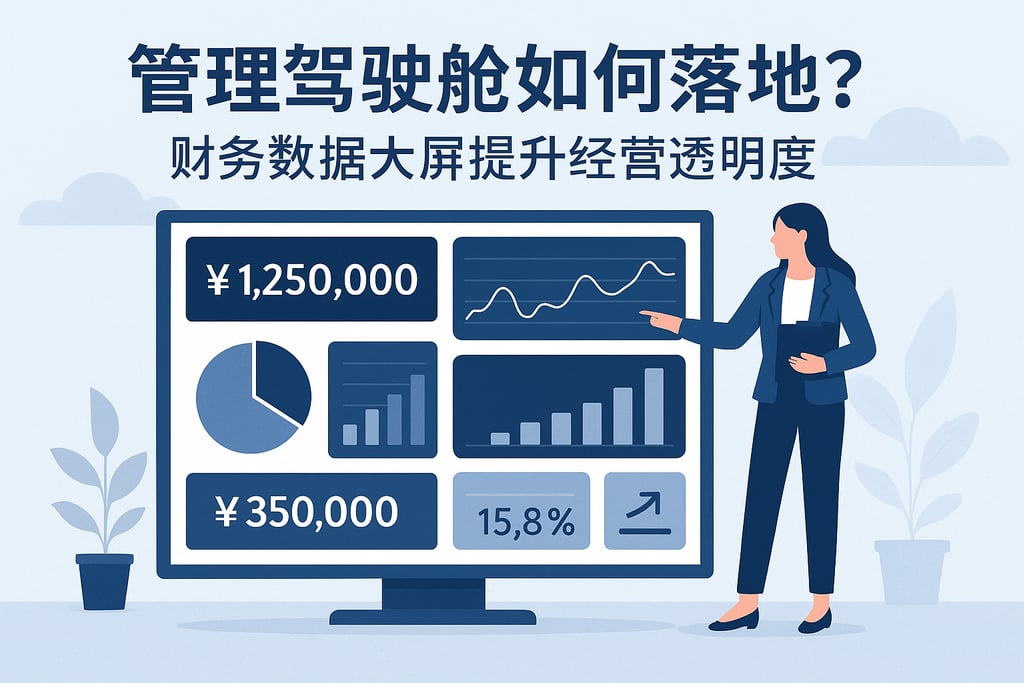管理驾驶舱如何落地？财务数据大屏提升经营透明度