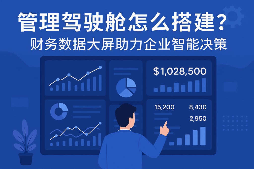 管理驾驶舱怎么搭建？财务数据大屏助力企业智能决策