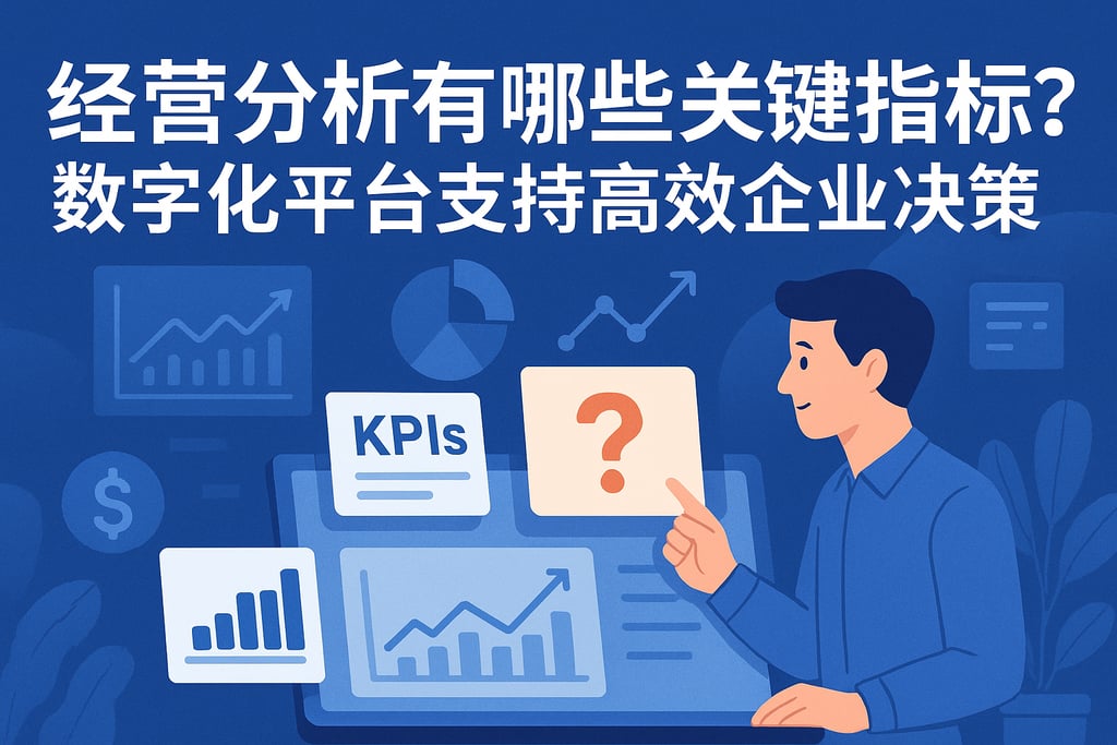 经营分析有哪些关键指标？数字化平台支持高效企业决策