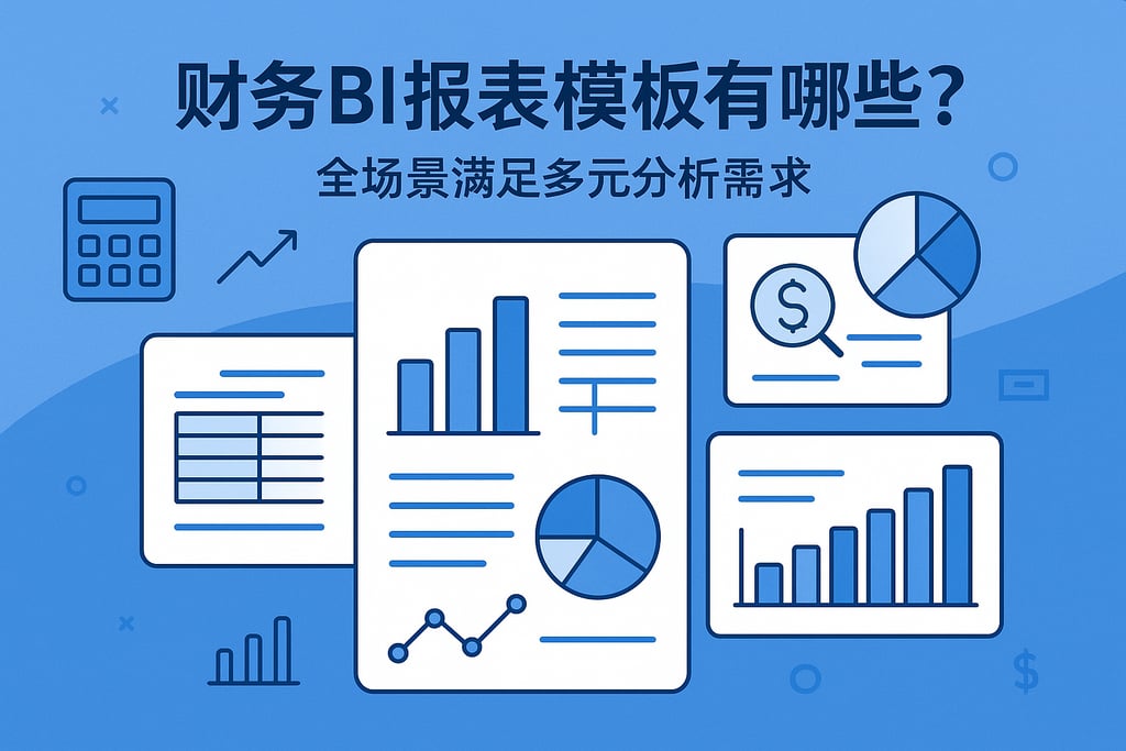 财务BI报表模板有哪些？全场景满足多元分析需求