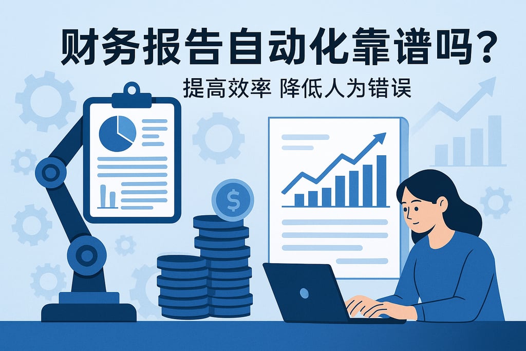 财务报告自动化靠谱吗？提高效率降低人为错误