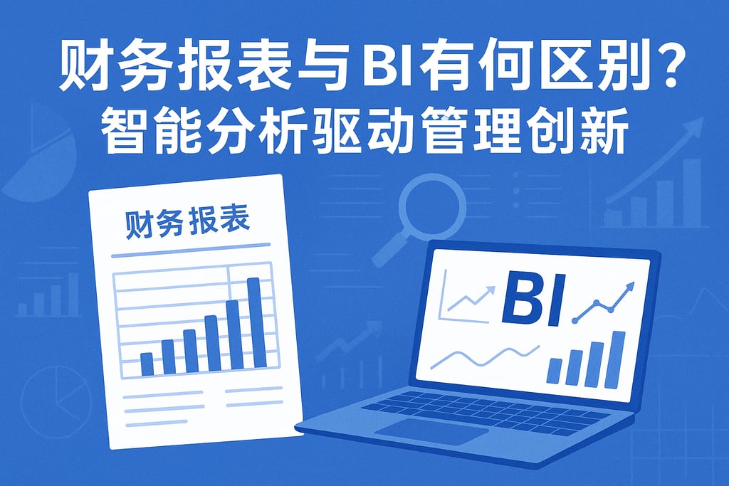 财务报表与BI有何区别？智能分析驱动管理创新