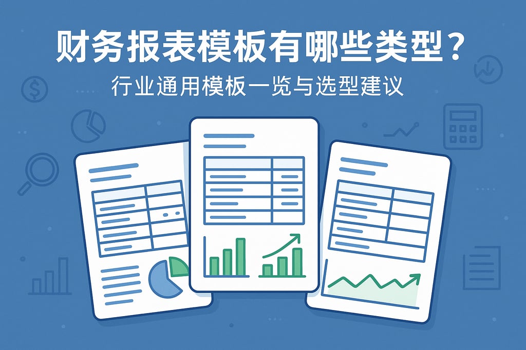 财务报表模板有哪些类型？行业通用模板一览与选型建议