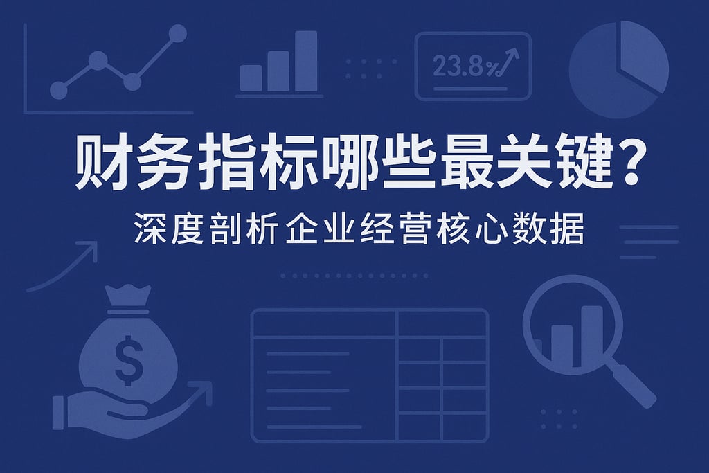 财务指标哪些最关键？深度剖析企业经营核心数据