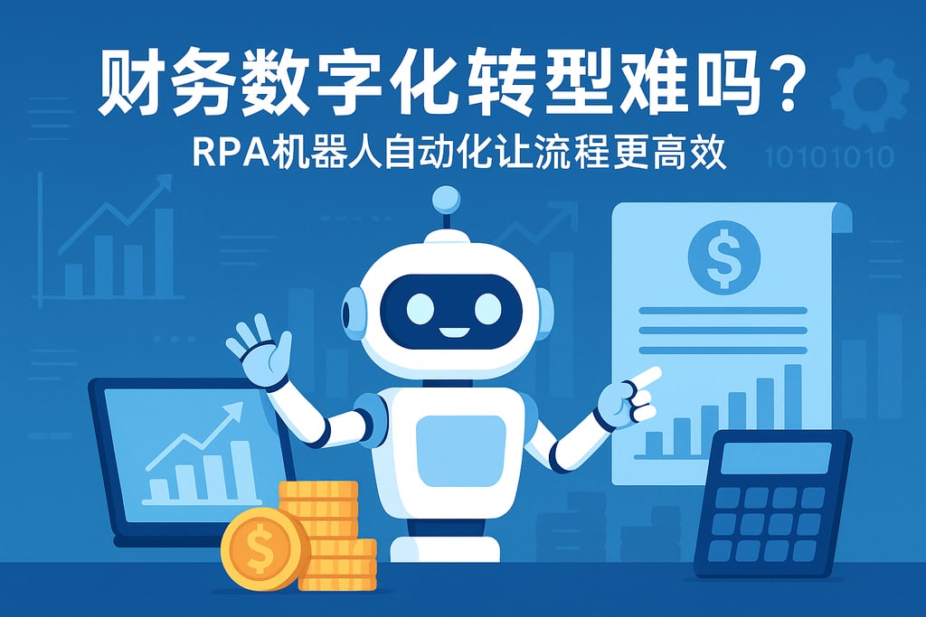 财务数字化转型难吗？RPA机器人自动化让流程更高效