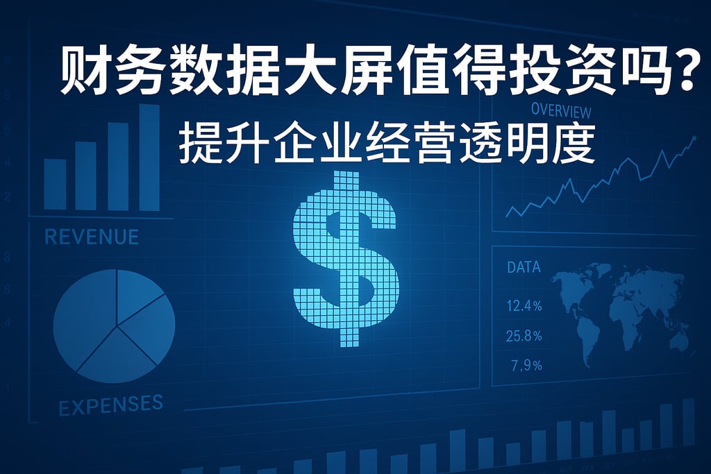 财务数据大屏值得投资吗？提升企业经营透明度