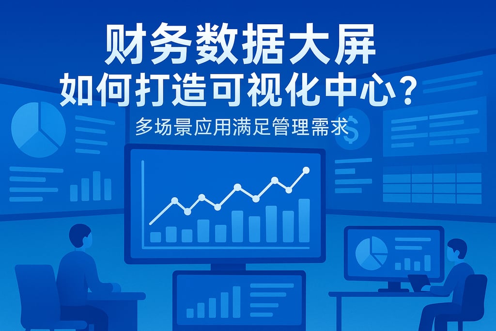 财务数据大屏如何打造可视化中心？多场景应用满足管理需求