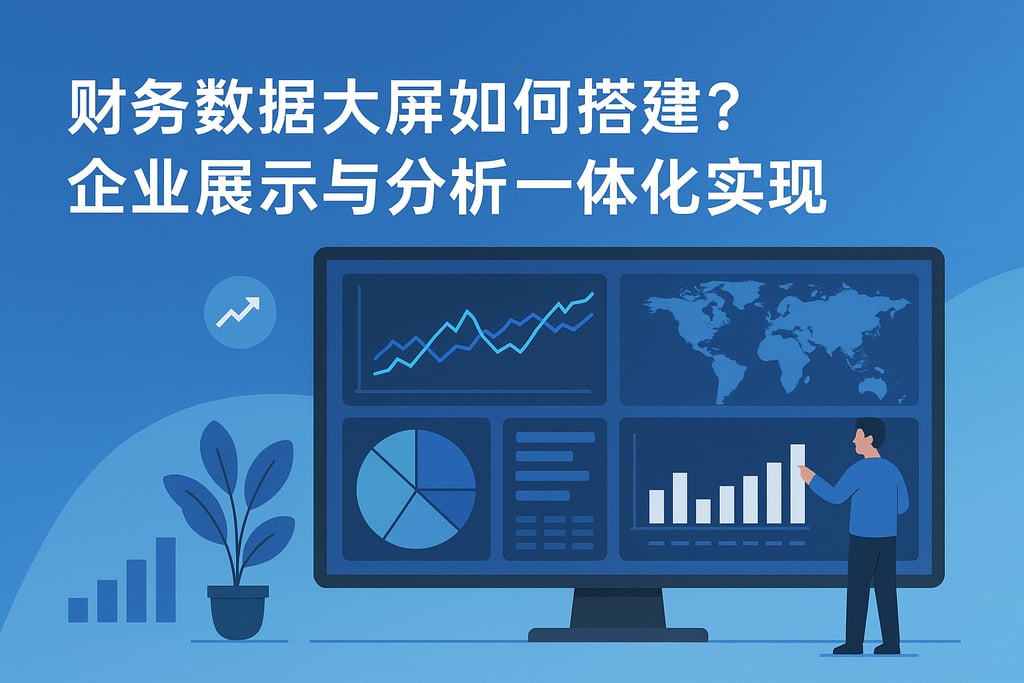 财务数据大屏如何搭建？企业展示与分析一体化实现