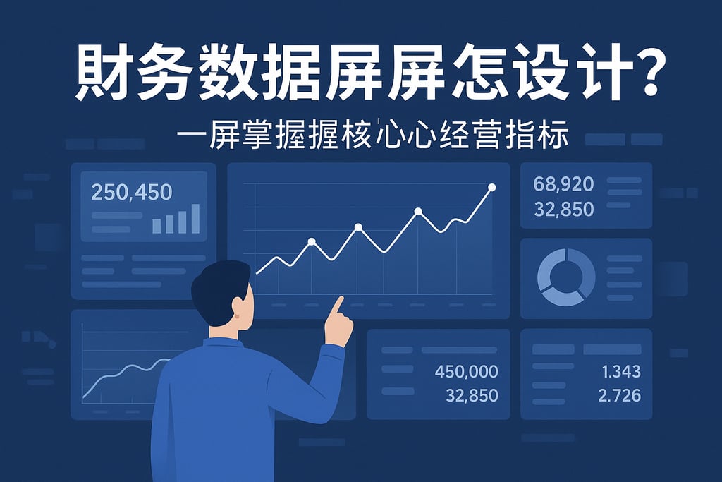 财务数据大屏怎么设计？一屏掌握核心经营指标