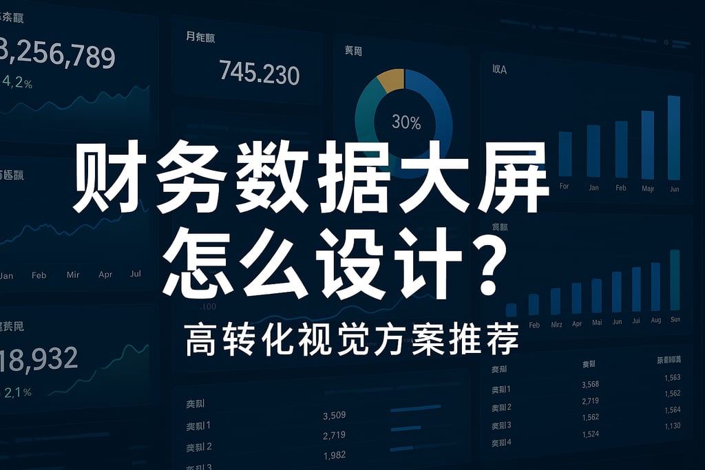 财务数据大屏怎么设计？高转化视觉方案推荐