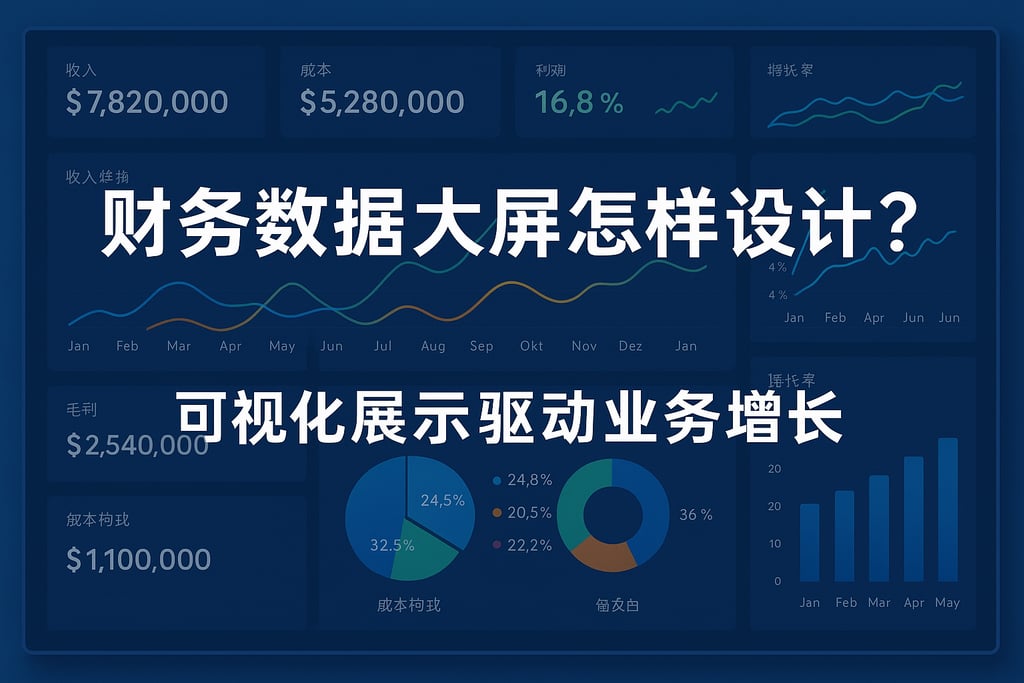 财务数据大屏怎样设计？可视化展示驱动业务增长