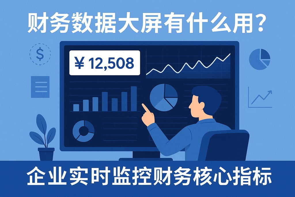 财务数据大屏有什么用？企业实时监控财务核心指标